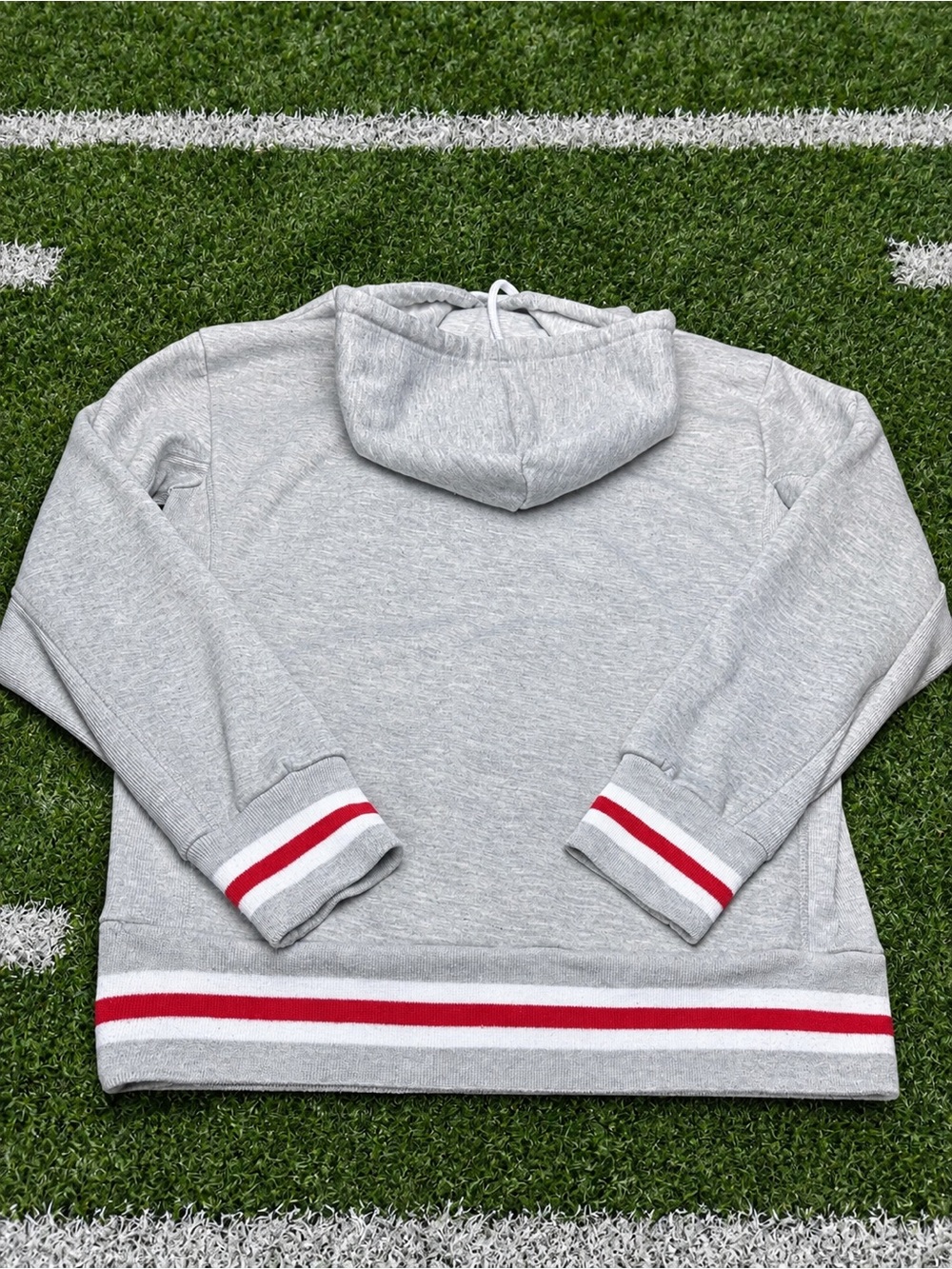 Like new! NFL KC Chiefs Tackle Twill Gray Pullover Hoodie - Women's SM - Picture 3 of 5